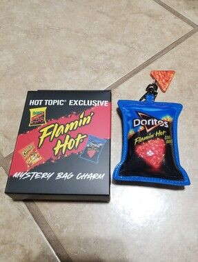 Frito Lay Flaming Hot Doritos Cool Ranch Bag Charm Keychain